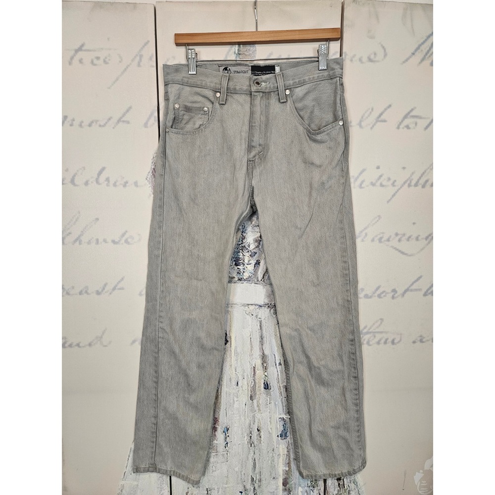 Levis SilverTab Straight Leg Light Gray Jeans Mens‎ 29x30 100% Cotton